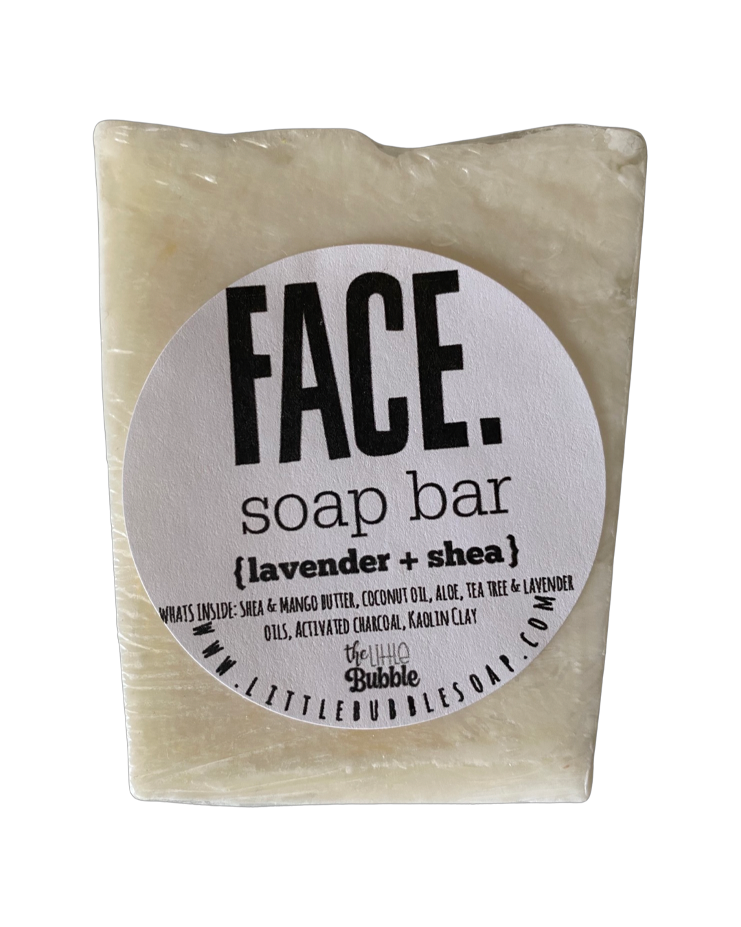 The Little Bubble- FACE Lavender & Shea Facial Soap Bar CLEARANCE