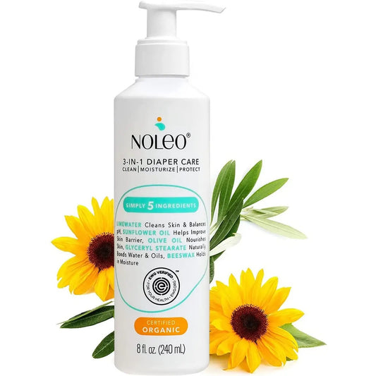 Noleo 3-in-1 Organic Diaper Care - EWG Certified CLEARANCE