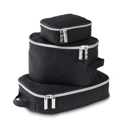 Pack Like A Boss Packing Cubes (Black & Silver) CLEARANCE