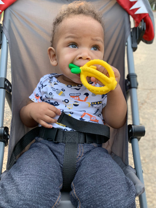 Lemon Bitzy Biter-Teething Ball Baby Teether CLEARANCE