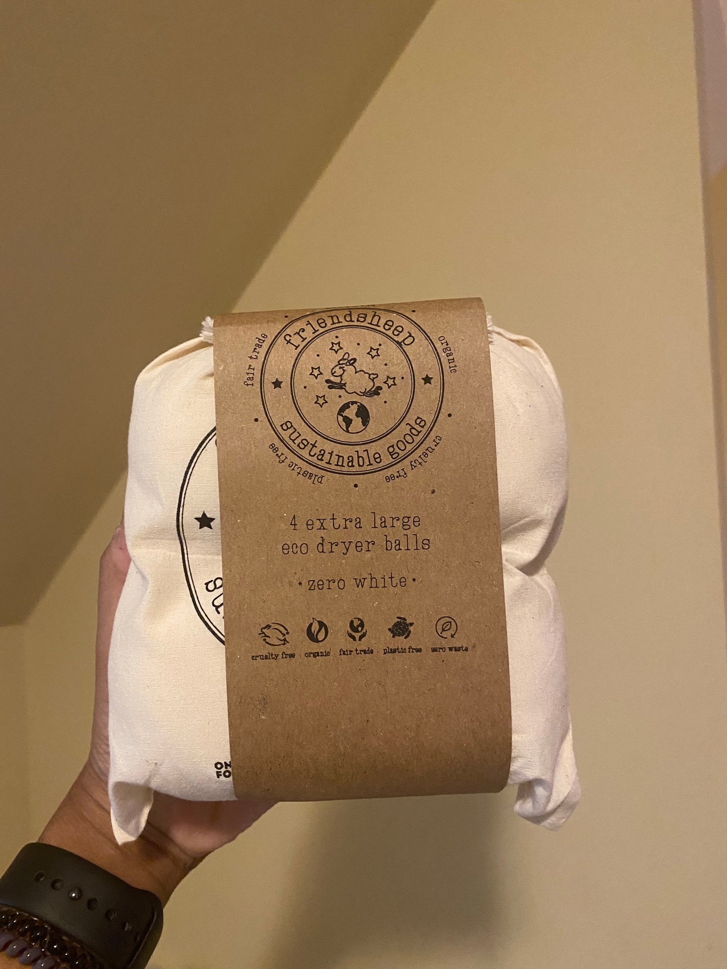 Zero White Eco Dryer Balls- pack of 4 CLEARANCE